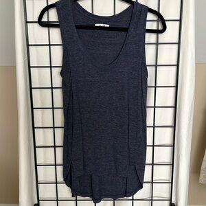 Madewell Heather Navy Long Tank Small